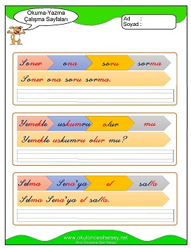 s sesi Grubu Çalışma Sayfaları